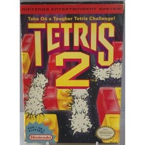 Tetris 2 - Nintendo NES - CIB - 12 Stamp - Tested and Working